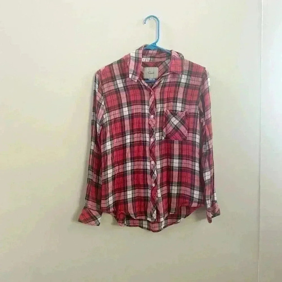 Rails red plaid flannel shirt XS - Picture 1 of 3